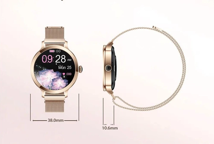 Смарт-годинник жіночий LEMFO NX7 Gold (розмова, тонометр, пульсоксиметр) Amoled екран - Фото 7 Смарт-годинник жіночий LEMFO NX7 Gold (розмова, тонометр, пульсоксиметр) Amoled екран - зображення 7
