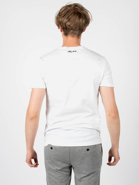 T-shirt męski z nadrukiem Antony Morato MMKS02166FA100144-1000 S Biały (8052136245789) - obraz 2