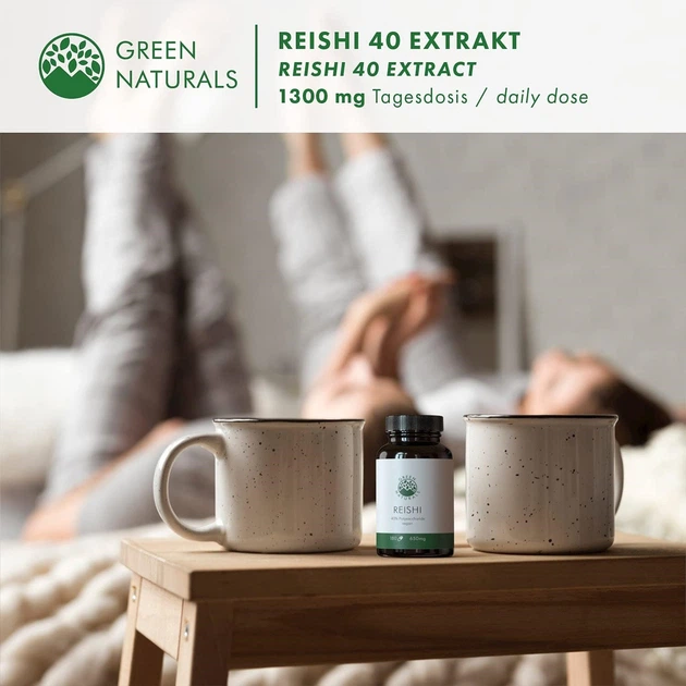 Екстракт Рейші 650 мг GREEN NATURALS 180 капсул - зображення 6
