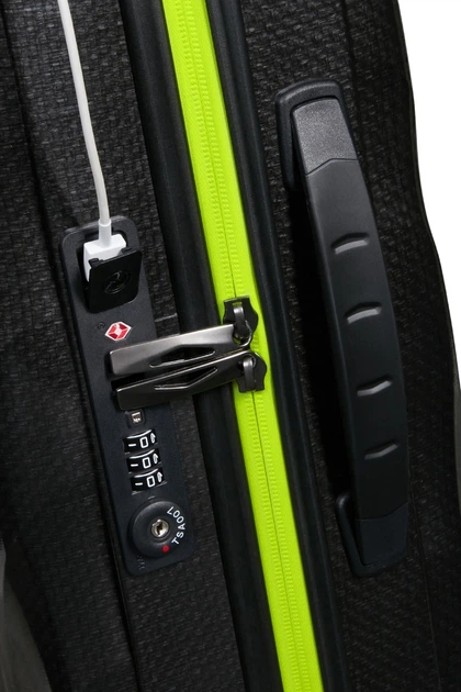 Чемодан 55 См Samsonite C-LITE BLACK/LIME 55x40x20(23) CS2*19009 - Фото 4 Чемодан 55 См Samsonite C-LITE BLACK/LIME 55x40x20(23) CS2*19009 - изображение 4