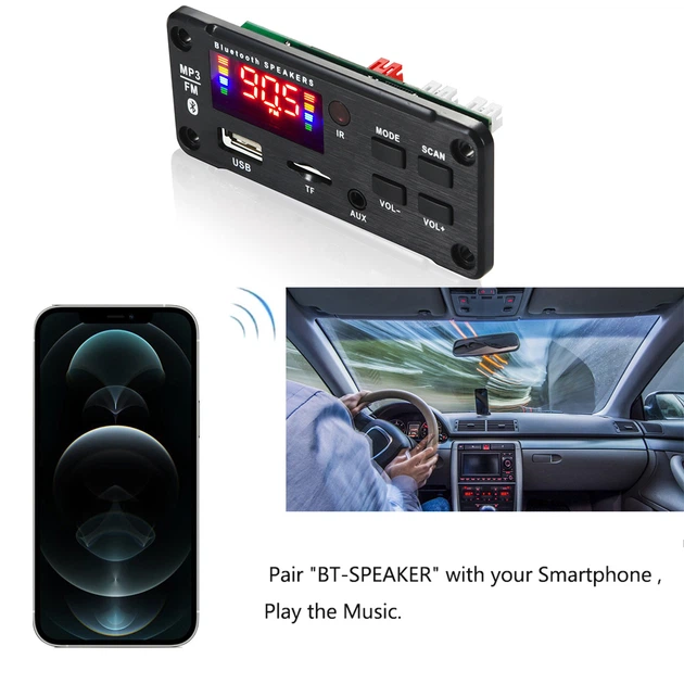 Аудиоплеер автомобильный BauTech MP3-плеер 50W Черный (1013-067-00) - изображение 6