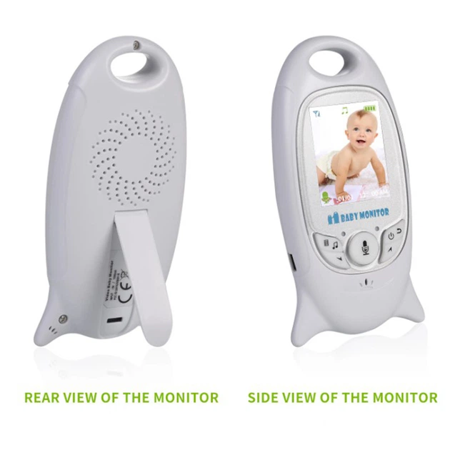 Бездротова відеоняня Baby Monitor з термометром та колисковими Білий (1013-033-00) - зображення 4