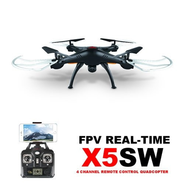 Квадрокоптер на радіокеруванні Syma X5SW з камерою WiFi чорний – фото ...