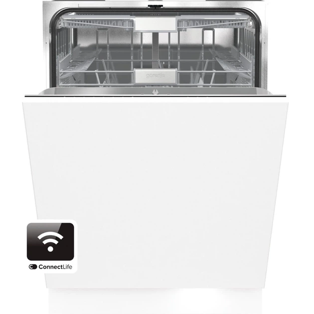 Посудомоечная машина Gorenje встраиваемая, 16компл., A+++, 60см, автоматич откр, сенсорное упр, 3 корзины, белый (GV643D60) - Фото 3 Посудомоечная машина Gorenje встраиваемая, 16компл., A+++, 60см, автоматич откр, сенсорное упр, 3 корзины, белый (GV643D60) - изображение 3