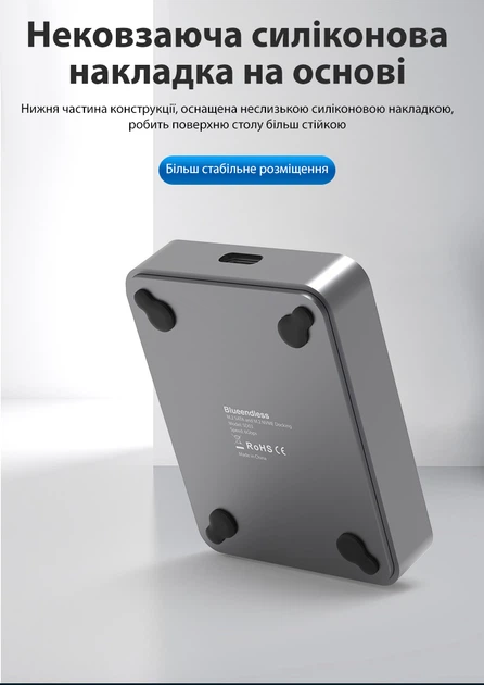Док-станція кишеню для M.2 SSD NVMe (PCIe) / NGFF (Sata) Type-C USB 3.1 Gen 2 Blueendless SD03 - зображення 6