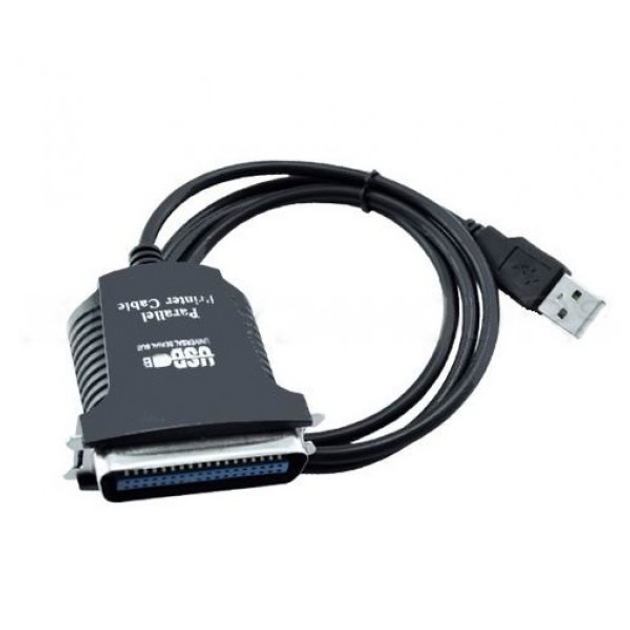 Переходник USB-LPT Kingda B00026 0.8м черный – фото, отзывы ...