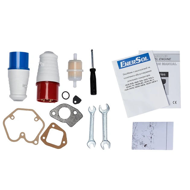 Дизельный генератор Kit Energy EnerSol SKDS-7EBAU 230B 50Гц 6,5кВт 1-3 фазы с электростартером - изображение 9