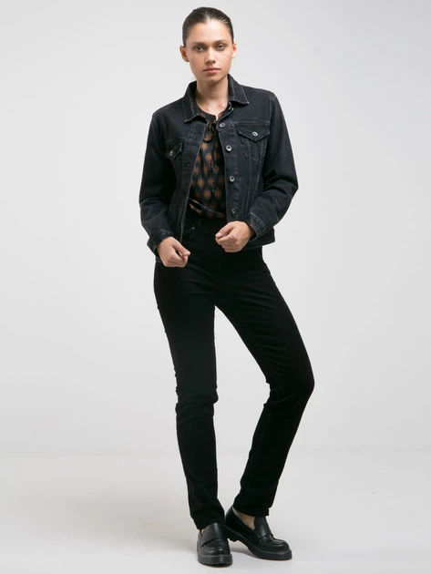 Jeansy slim fit damskie Big Star Katrina High Waist Cord-906 31-32 Czarne (5900714678302) - obraz 4