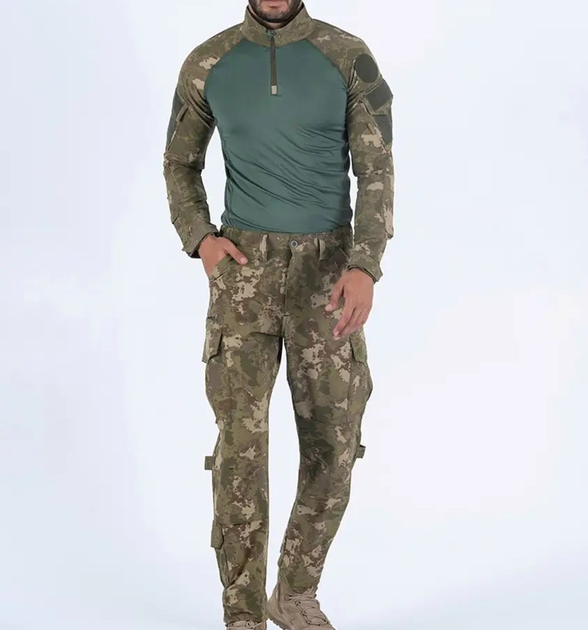мужской летний костюм рубашка и штаны Камуфляж XXL (Kali) - изображение 1