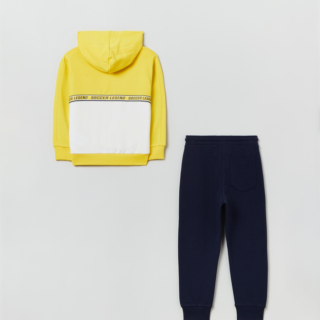 Zestaw (bluza z kapturem + spodnie) dziecięcy OVS 1820779 140 cm Yellow (8056781570425) - obraz 2