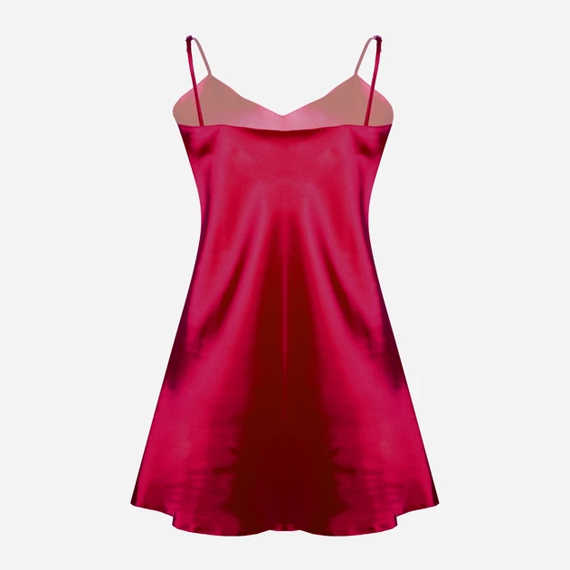 Koszula nocna damska satynowa DKaren Slip Karen XS Bordowa (5901780648268) - obraz 4
