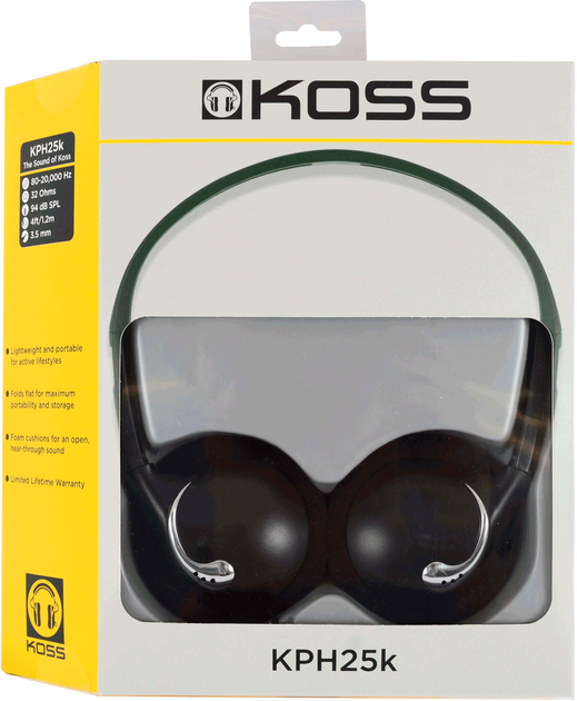 Навушники Koss KPH25 On-Ear Wired Black (195744) - зображення 3