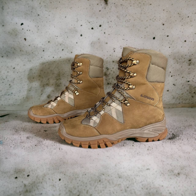 Берцы ботинки тактическая обувь теплые Зима до - 25 натуральная гидрофобная кожа Premium усиленная пятка и носок 44 - изображение 1