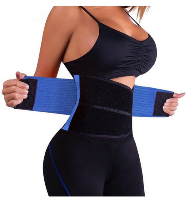 Пояс для схуднення на липучці Hot Shapers Power Belt стягуючий Чорно-синій - Фото 5 Пояс для схуднення на липучці Hot Shapers Power Belt стягуючий Чорно-синій - зображення 5