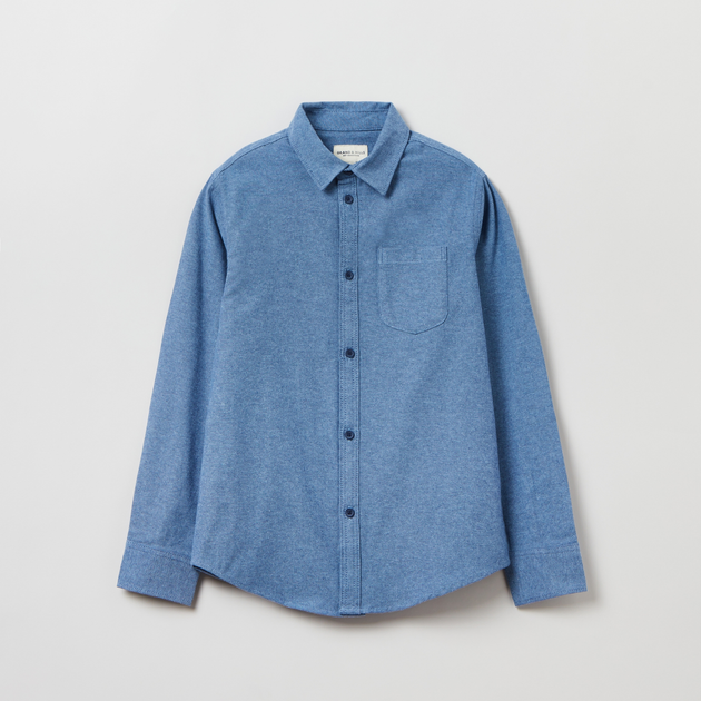 Підліткова сорочка для хлопчика OVS 1816967 164 см Блакитна (8056781499948) - зображення 1