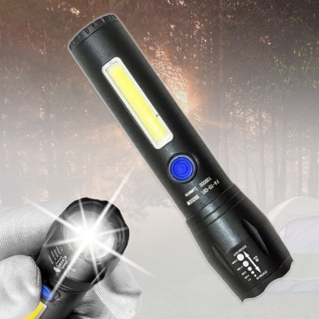 Ручной фонарик BL C6І карманный фонарь аккумуляторный светодиодный LED ...
