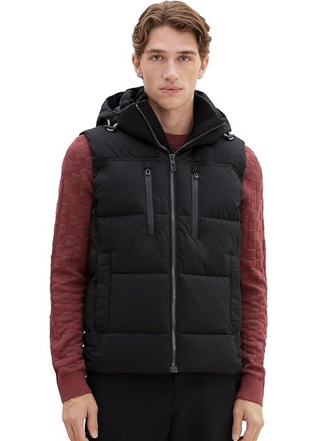 Жилет Tom Tailor XXL Чорний 1037355-29999 - Фото 1 Жилет Tom Tailor XXL Чорний 1037355-29999 - изображение 1