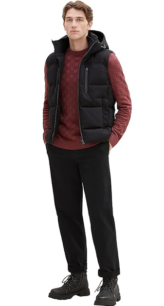 Жилет Tom Tailor XXL Чорний 1037355-29999 - Фото 5 Жилет Tom Tailor XXL Чорний 1037355-29999 - изображение 5