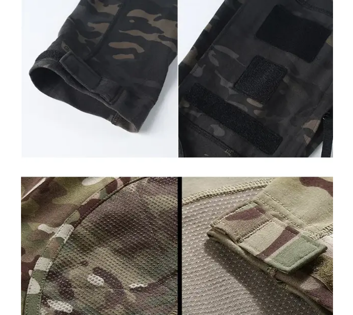 Тактический демисезонный военный коcтюм форма G3 рубашка с длинным рукавом, штаны+наколенники р.S - изображение 2