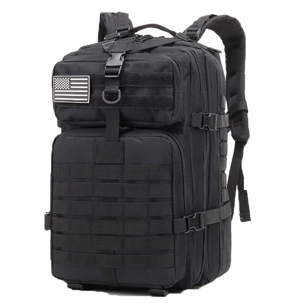 Рюкзак America Cam тактическая сумка для переноски вещей 35л Черный (A-Black) - изображение 1