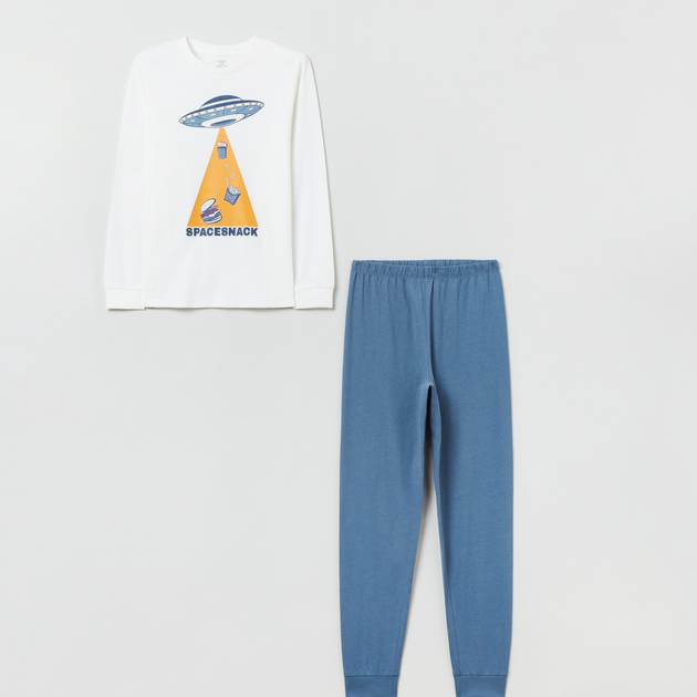 Piżama (longsleeve + spodnie) dziecięca OVS 1825672 164 cm Grey (8056781644515) - obraz 1