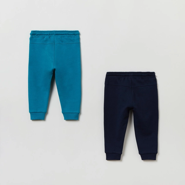 Zestaw spodnie dresowe dziecięcy 2 szt OVS 1847401 86 cm Blue (8056781869031) - obraz 2