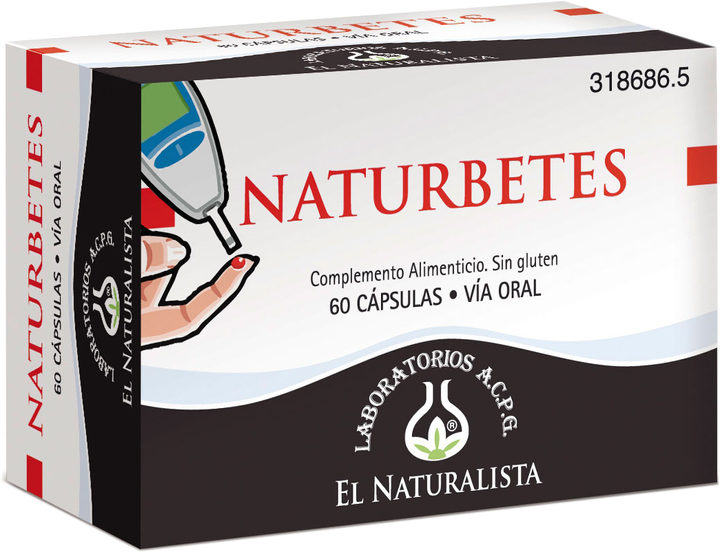 Suplement diety El Natural Naturbetes 60 kapsułek (8410914320200) - obraz 1