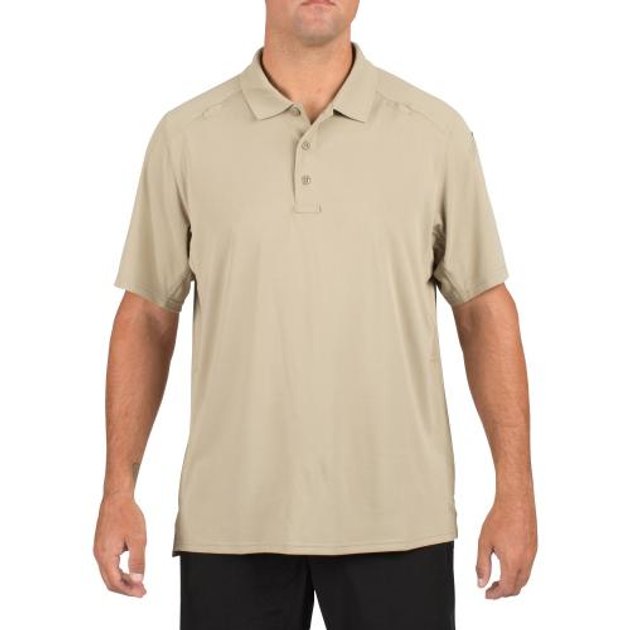 Футболка 5.11 Tactical поло Helios Short Sleeve Polo (Silver Tan) S - изображение 1