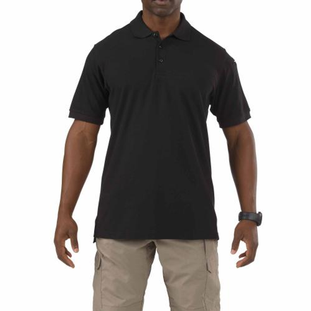 Футболка 5.11 Tactical Поло тактична із коротким рукавом UTILITY SHORT SLEEVE POLO (Black) 3XL - зображення 1