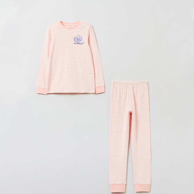 Piżama (longsleeve + spodnie) OVS 1843802 134 cm Pink (8056781808412) - obraz 1