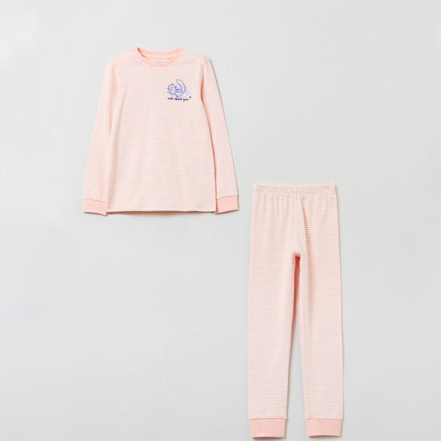 Piżama (longsleeve + spodnie) OVS 1843802 134 cm Pink (8056781808412) - obraz 1