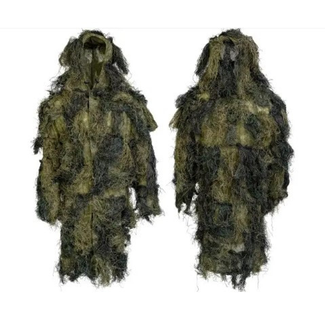 Маскировочный Костюм Mil-Tec Anti Fire 4pc Ghillie Suit лесной камуфляж 11961820 M/L - изображение 1