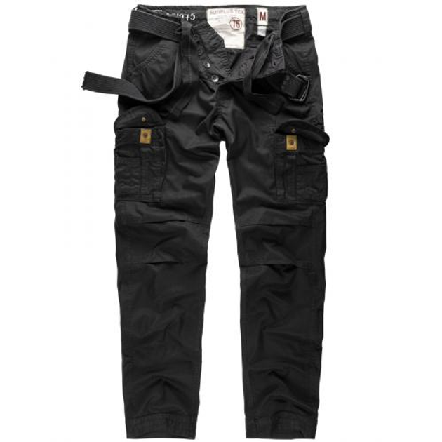 Штаны Surplus Raw Vintage SURPLUS PREMIUM TROUSERS SLIMMY (Black) XL - изображение 1