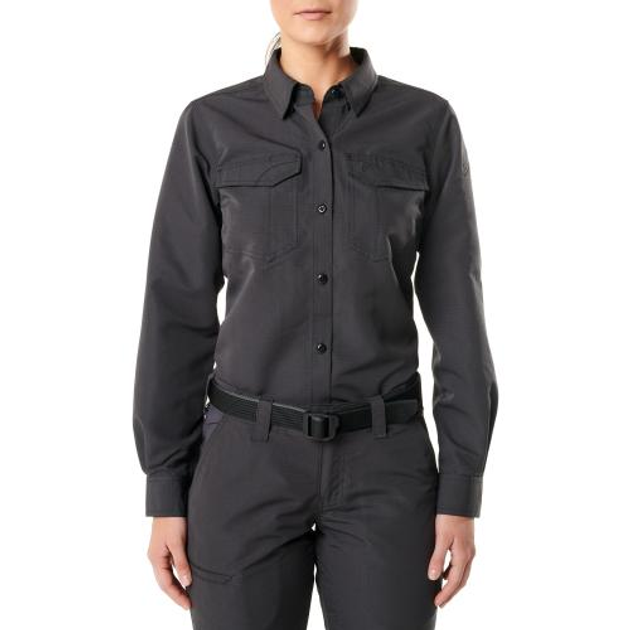 Рубашка 5.11 Tactical женская 5.11 Women' Fast-Tac Long Sleeve Shirt (Charcoal) L - изображение 1