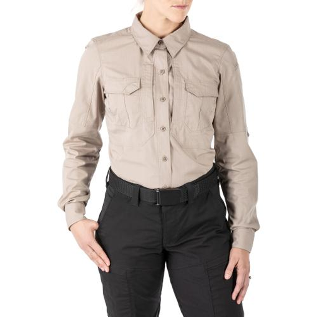 Рубашка 5.11 Tactical женская Women' Stryke Long Sleeve Shirt (Khaki) XL - изображение 1
