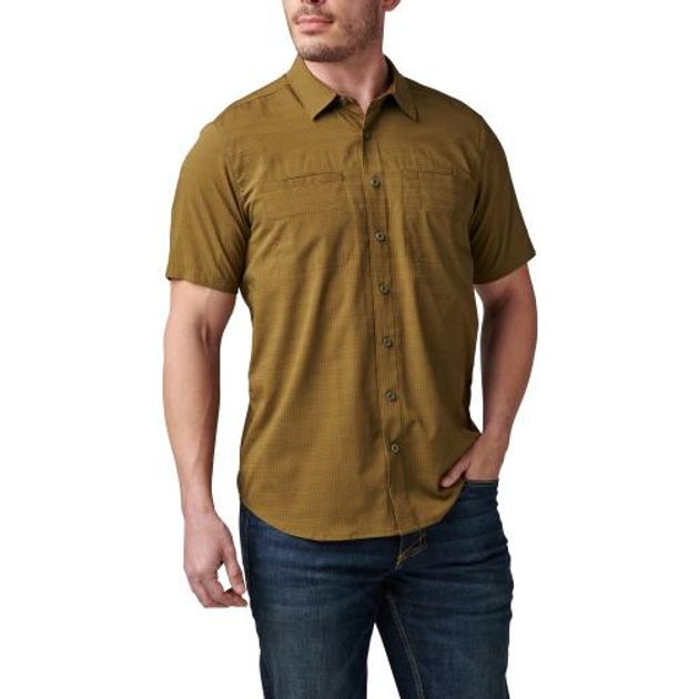 Сорочка 5.11 Tactical Ellis Short Sleeve Shirt (Field Green) M - зображення 1
