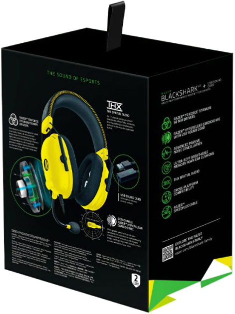Słuchawki Razer BlackShark V2 + USB Sound Card ESL Edition (RZ04-03230500-R3M1) - obraz 6