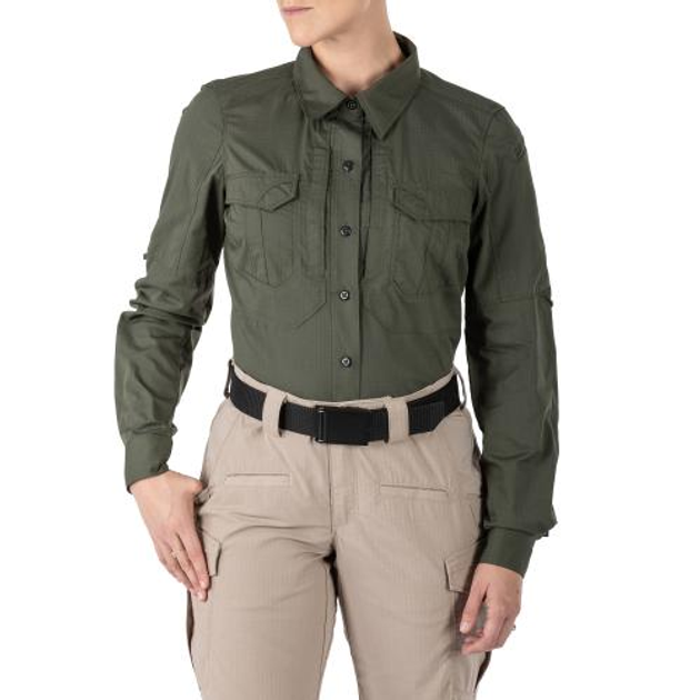 Рубашка 5.11 Tactical женская Women' Stryke Long Sleeve Shirt (Tdu Green) L - изображение 1