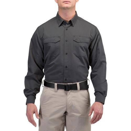 Рубашка 5.11 Tactical Fast-Tac Long Sleeve Shirt (Charcoal) 2XL - зображення 1