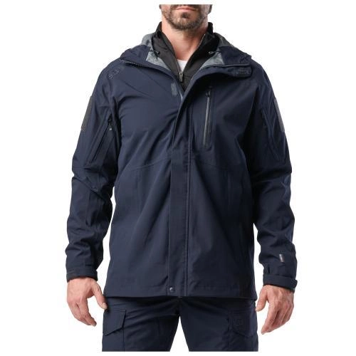Куртка 5.11 Tactical штормова Force Rain Shell Jacket (Dark Navy) S - зображення 1