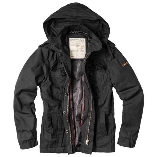 Куртка Surplus Raw Vintage демісезонна SURPLUS AIRBORNE JACKET (Black) 2XL - зображення 2