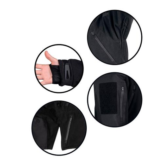 Куртка Sturm Mil-Tec флисовая Plus Cold Weather Jacket Fleece (Black) XL - изображение 2