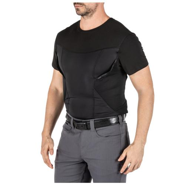 Футболка-кобура 5.11 Tactical CAMS Short Sleeve Baselayer (Black) S - зображення 2