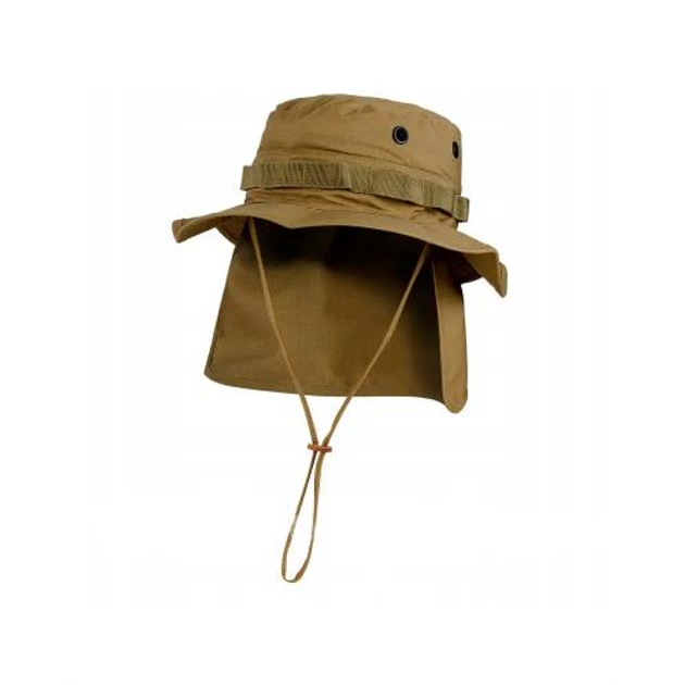 Панама Sturm Mil-Tec British Boonie Hat with Neck Flap R/ (Coyote) S - зображення 1