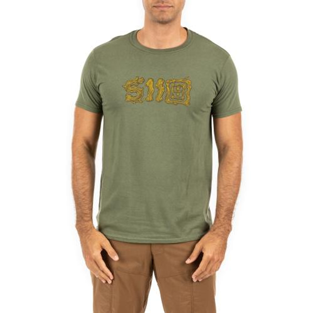 Футболка 5.11 Tactical с рисунком Sticks and Stones (Military Green) L - изображение 1