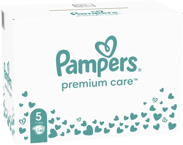 Pieluchy Pampers Premium Care Rozmiar 5 (11-16 kg) 148 szt (8006540855973) - obraz 2
