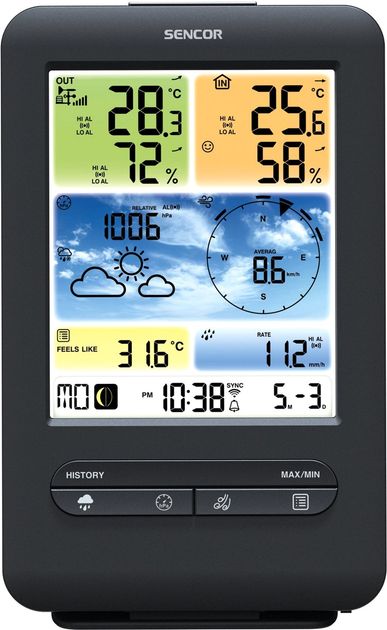 Stacja pogodowa Sencor SWS 9898 WiFi - obraz 6