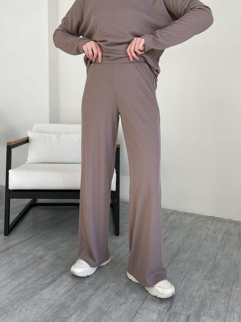 Акція на Спортивні штани жіночі Merlini Тропея 600000124 3XL-5XL Мокко від Rozetka