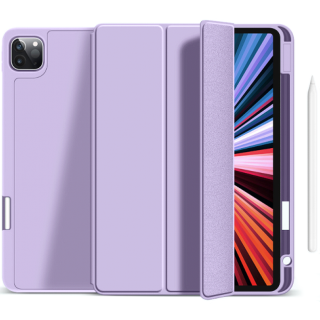 Чехол книжка WIWU Skin Feeling Protective Case for iPad Pro 12.9 5th Gen 2021 M1 6th Gen 2022 M2, Dark Purple - Фото 1 Чехол книжка WIWU Skin Feeling Protective Case for iPad Pro 12.9 5th Gen 2021 M1 6th Gen 2022 M2, Dark Purple - изображение 1
