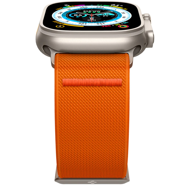Тканинний ремінець для годинника Spigen Fit Lite for Watch 49/45/44/42mm, Orange (AMP05986) браслет для apple watch - зображення 7